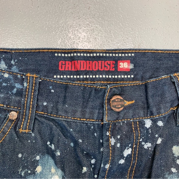 Men's Blue and White Jeans - Picture 5 of 16